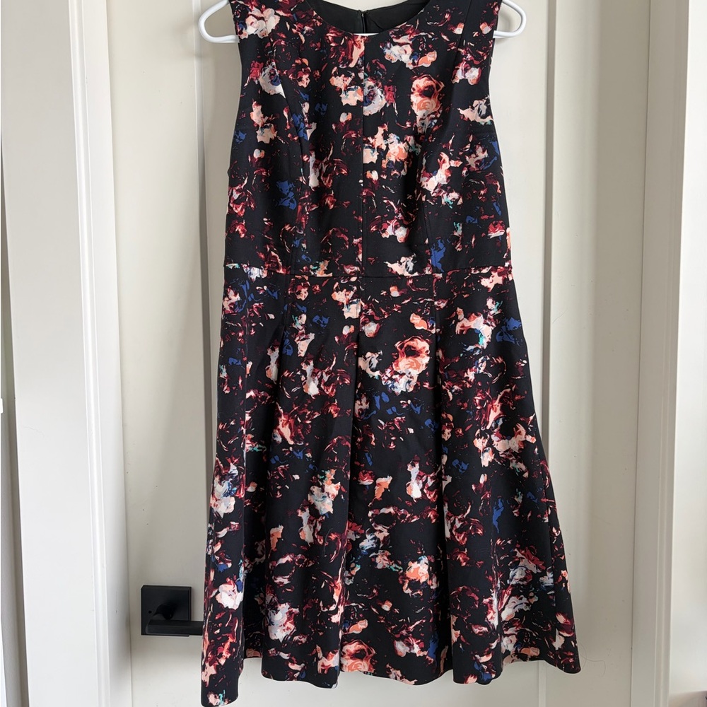 RW&CO. Black Abstract Floral Dress